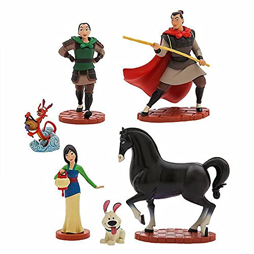 Image of Disney Mulan Figure Play Set Cake Toppers Playset - 6 Piece
