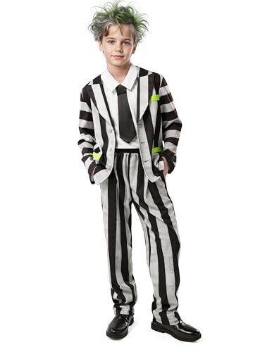 Disfraz Halloween Boys Rayas Blancas y Negras miniatura 3