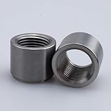 AC PERFORMANCE Steel Female 3/8 NPT Weld On Bung, 3/8' Weldable Fuel Tank Fitting, Pack of 2