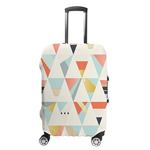 Housse de bagages de voyage géométrique et lavable pour valise