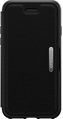Otterbox Funda para iPhone 7/8/SE 2.ª Gen/SE 3.ª Gen Strada, Resistente a Golpes y caídas,Tapa en Piel,2 Slots para Tarjetas,Testada 3X con los estándares Militares anticaídas, Negro