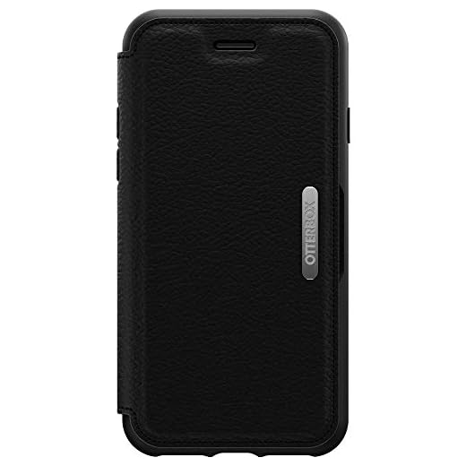 OtterBox för Apple iPhone SE (2nd gen)/8/7, Plånboksfodral i läder, Strada, Svart