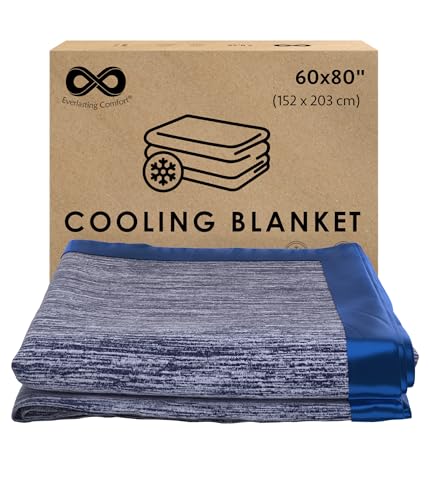 Everlasting Comfort Cooling Blanket for Hot Sleepers (60'x80')...