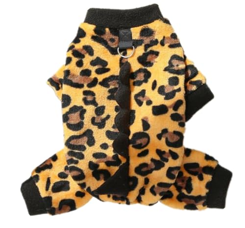 AttRex 可愛い 犬服 パジャマ つなぎ ペット ロンパース 秋冬 おしゃれ かわいい 恐竜の仮装 ドッグウエア Tシャツ 裏ボア 防寒 暖かい 寝間着 洋服 小中型犬 子犬 猫 チワワ服 着脱やすい Dリング付き (XL,ブラック)