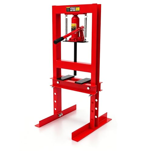 Presse hydraulique 6T en acier en forme de H avec 4 vitesses et plaques d'atelier
