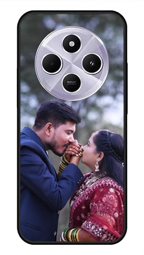 Image of NDCOM for Customised Redmi A4 5G Back Cover | Redmi 14C 5G Cover | Poco C75 5G Back Cover | Your Device | DIY Personalised Photo Design | Customized Gift Custom Text Name Printed Metal Case