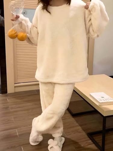 Image of KOTTY Women's Winter Coral Tracksuit - Cozy Two-Piece Coord Set for Stylish Comfort, Warmth, and Relaxed Winter Lounging