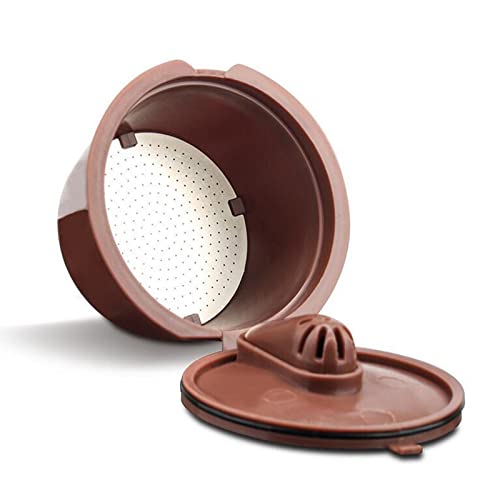Image of ATORSE Refillable Coffee Capsule Cup For Nescafes Coffee Machine Brown