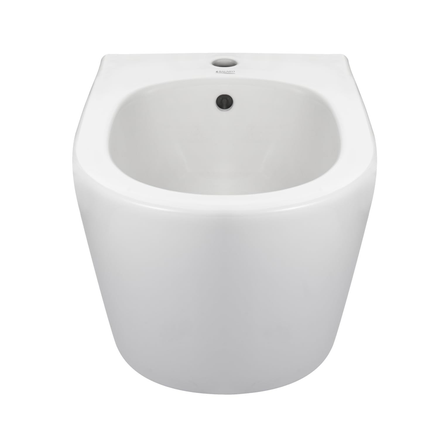Bidet podwieszany z zestawem montażowym, ceramiczny, miejsce na baterie, odpływ przelewowy, AROX WC biały