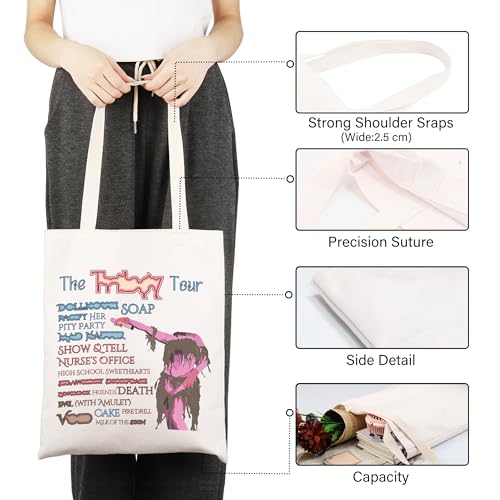 Bolso tipo tote American Singer inspirado en conciertos y álbumes de cantantes, regalo personalizado con memoria física miniatura 6