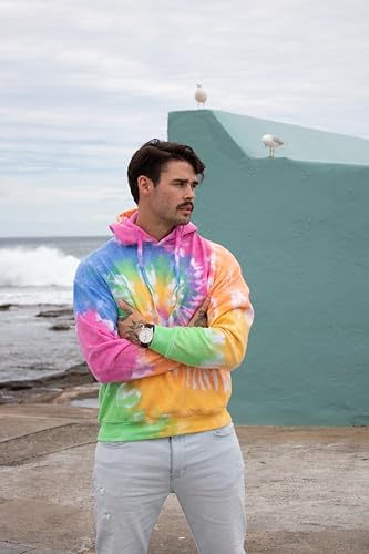 Image of Colortone Tie Dye Pullover Hoodies for Women and Men - Classic Fit Sweatshirts