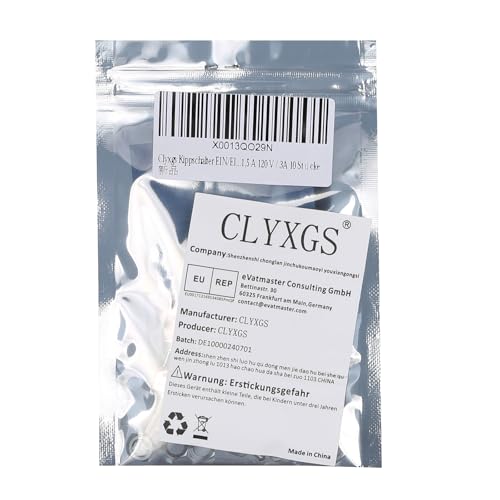 CLDIY Toggle Switch ON/ON 2 Position 3 Pin SPDT Mini Micro AC 250 V / 1.5 A 120 V / 3 A Pack of 10, 3P2D - Image 4