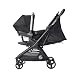 Ergobaby Metro3 Autositz-Adapter, Zubehör für Metro3 Kinderwagen Buggy für einfaches Umsteigen vom Auto auf den Kinderwagen