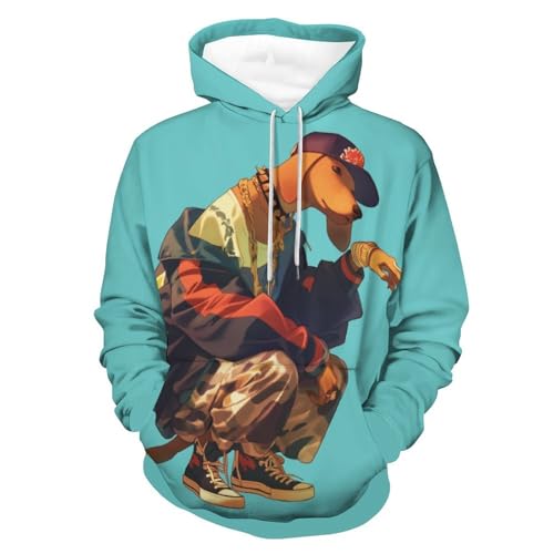 Manteau Cool Dog Sweat à Capuche Homme Femme Pull Manches Longues Sweatshirt S