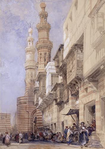 La Porte de Metwaley Poster Toile 58x90 cm par David Roberts Décoration Murale