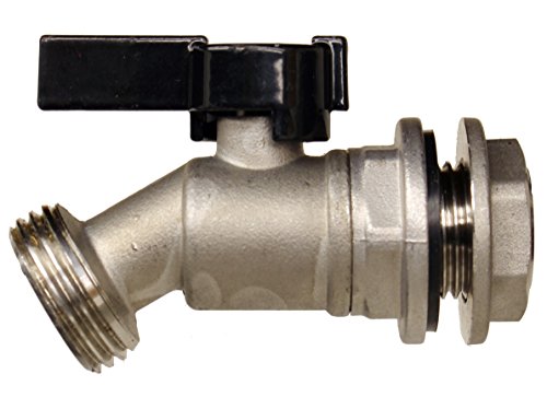 RAINPAL RBS006 Stainless Steel Rain Barrel Spigot(Ball Valve, Quarter Turn)
