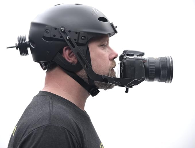 Glide Gear POV 100 Video Camera DSLR Point of View First Person Helmet Rig (L/XL)