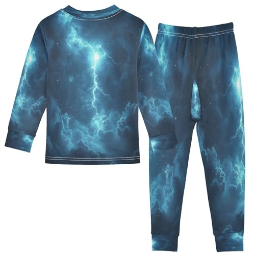 Pajama Sets Long Sleeve Lightning Cool Soft Comfy Sleepwear 2 Piece PJS 3-8T3