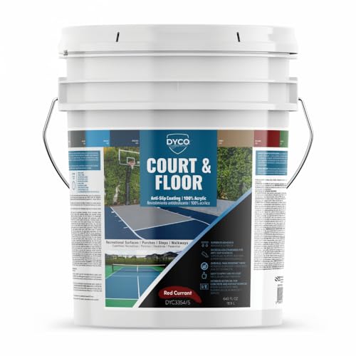 DYCO Court & Floor Anti-Slip Coating - Slip-Resistant Pavement, Cement & Concrete Paint for