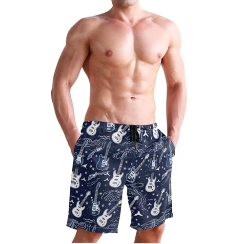 CHIFIGNO Men's Funny Swim Trunks Quick Dry Summer Beach Shorts Swimsuit for Men with Pockets4