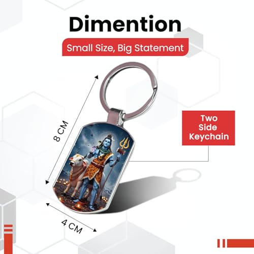 Image of Stylish Metal Keychains with Permanent Glossy Print - Inspirational Quotes & Spiritual Designs - Perfect Key chains for loved ones, Personal Use, Gifts & Return Gifts