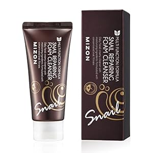 [MIZON] SNAIL REPAIRING FOAM CLEANSER (60ml) Koreaanse huidverzorging – Zachte gezichtsreiniger – Vermindert poriën en mee-eters – Hydraterende formule met slakkenslijmextract