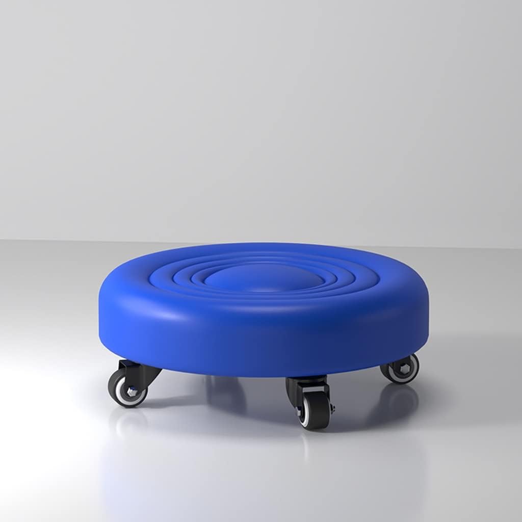 Low Rolling Stool, Creeper Garage Roller Seat, 360° Rotation Universal Swivel Wheels, for Home, Kitchen, Office, Garage (Color : Red, Size : 33 * 13cm)