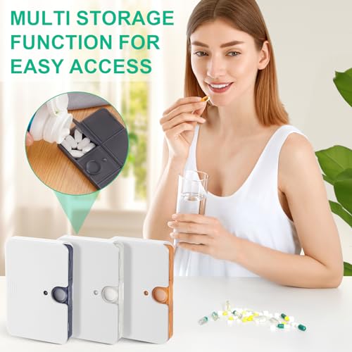 Pilulier portable 6 cases petit format semi-transparent de voyage - 7