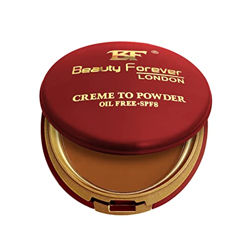 Beauty Forever Creme to Powder Foundation, Lightweight Formula Oil Free, Matte Finish Face Foundation, Suitable For All Skin Types, Cool Natural Looks, Available in 16 Shades (Tender (CTP108))
