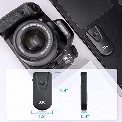Jjc Wireless Infrared Shutter Release Remote Control For Canon Rebel T7I T6I T5I T4I T3I Sl1 Eos R5 R6 7D Mark Ii 6D Mark Ii 5D Mark Iv Iii 5Ds 90D 77D 80D 70D M6 M5 M3 Replaces Canon Rc-1/Rc-6 Remote #TOP4