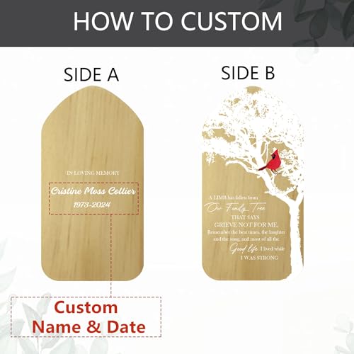 Image of ASTARIN Personalized Wind Chimes Outdoor Large Deep Tone,Large Customized WindChimes for Outside Tuned Relaxing Soothing Low Bass,Memorial Wind Chimes Sympathy