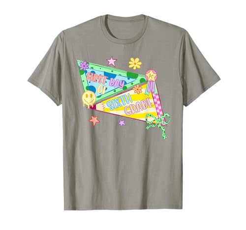 Funny First Day of Sixth Grade Cute Retro Back to School T-Shirt