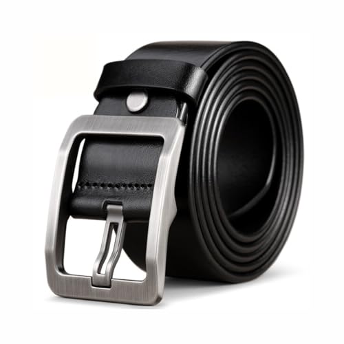 Men's Leather Buckle Belt Cowhide Belt Men's Business And Leisure Belt