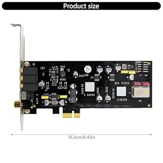 jklymm Scheda audio PCIe interna professionale ST113 PCIe SSS1700 con staffa a basso profilo per scheda audio PC desktop home theater studio