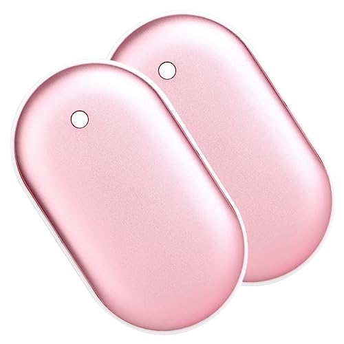 Abaodam 2pcs Portable Pocket Warmers Convenient Rechargeable Hand Warmers for Daily Use Mobile Power Supply for for Outdoor Activities Travel and