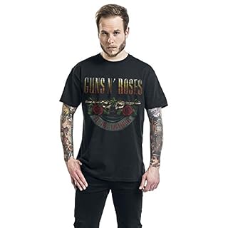 Guns N’ Roses Logo and Bullet Europe Tour 2017 Homme T-Shirt Manches Courtes Noir - Les Beatles, Paul McCartney, John Lennon, RIngo Starr, George Harrison Guns N' Roses Logo and Bullet Europe Tour 2017 Homme T-Shirt Manches Courtes Noir – Image 5
