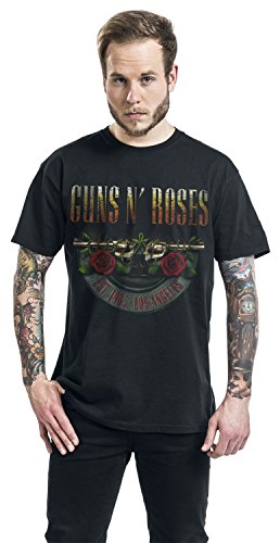 Guns N’ Roses Logo and Bullet Europe Tour 2017 Homme T-Shirt Manches Courtes Noir - Les Beatles, Paul McCartney, John Lennon, RIngo Starr, George Harrison Guns N' Roses Logo and Bullet Europe Tour 2017 Homme T-Shirt Manches Courtes Noir – Image 6