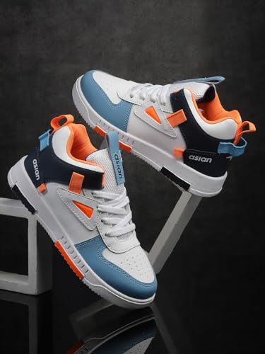 ASIAN Boy's Tarzan-11 Kids Casual White Sneaker with Hi-Neck Lightweight Synthetic Upper Lace-Up Shoes for Kid's & Boy's - Image 3