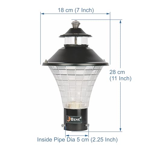 Image of BENE Geruit Outdoor Lamp with Base Stand (Black, 18 Cms, Pack of 4 Pcs)