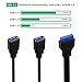HuaLiSiJi 2 Port USB 3.0 Female to Motherboard 19/20pin Y Splitter Cable USB 3.0 Front Panel Cable (1FT)