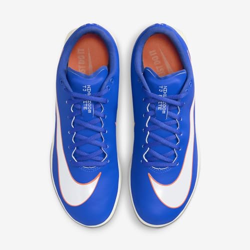 Nike Triple Jump Elite 2 Track & Field Jump Spikes, Azul de corrida/laranja/branco, 34 BR