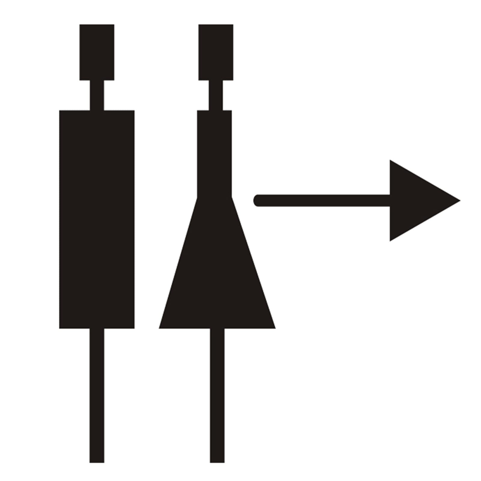 VNVFJKLO restroom sign, Men Women Restroom Sign with Arrow, Bathroom Directional, Easy Mounting, for Office Restaurants Hotels Supermarket Supplies(A)