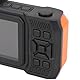 ASHATA 4K 65 MP wasserdichte Kamera, 33 Fuß Unterwasserkamera, 2,88 Zoll 1,44 Zoll Dual Screen Selfie Unterwasser Digitalkamera, 10 Fach Optischer Zoom, 2500 MAh Akku (ORANGE)