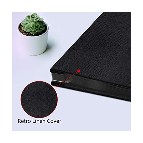 Fotoalben Selbstklebend, Adkwse Fotoalbum zum Selbstgestalten, Album Fotobücher DIY Scrapbook Groß mit 60 Schwarz Seiten… – Bild 5