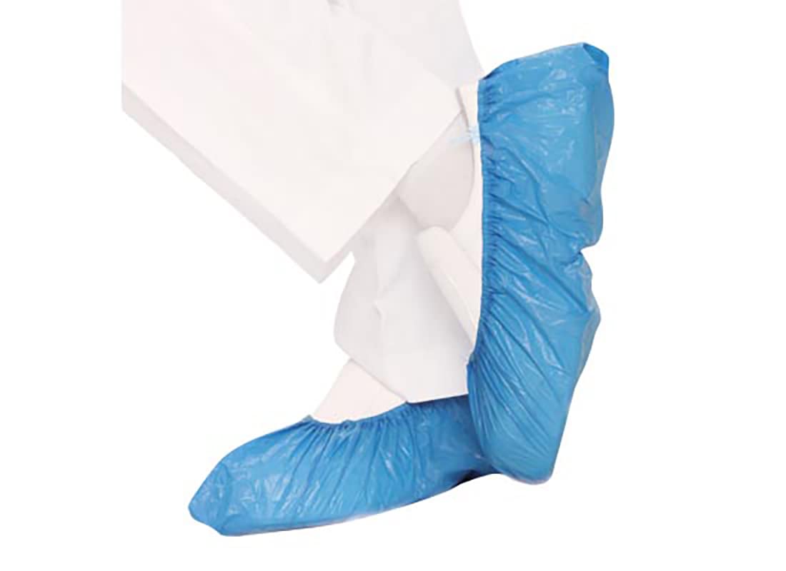 Copriscarpe Impermeabili MAQA 100 pz 42 cm Calzari Monouso USA e Getta Antiscivolo Blu
