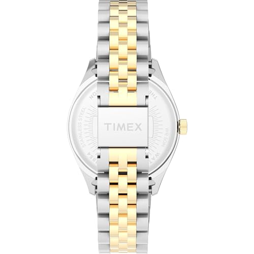 Image of TIMEX Trend Analog Watch for Women with Green Round Dial & Multicolor Stainless Steel Bracelet Band Water Resistant Women's Wrist Watches - TW2W87400UJ