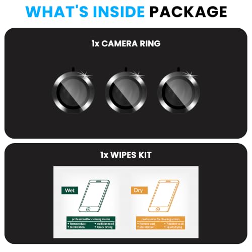 Image of FIRST MART Black Camera Ring Guard Protector for Samsung Galaxy Z Fold 8 Ultra | Tempered Glass with Metal Alloy Rings, HD Clear, Scratch Resistant, Case-Friendly | Pack of 1