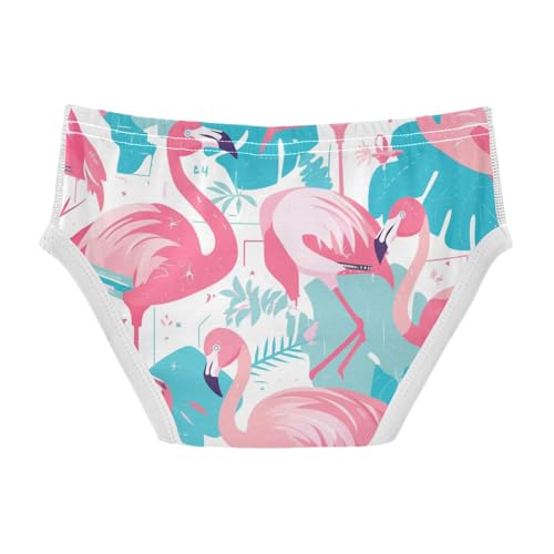 KLL Pink Flamingo Toddler Boys' Comfort Training Underwear Breathable Children Undies2