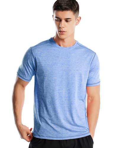 Image of Dry Fit Athletic Shirts for Men Short /Long Sleeve Workout Shirt