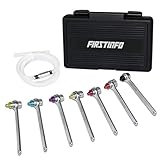 FIRSTINFO 7-12mm & 3/8-Inch Drive Brake Fluid Clutch Bleeder Hose w/12 Point Wrench and Check Valve...